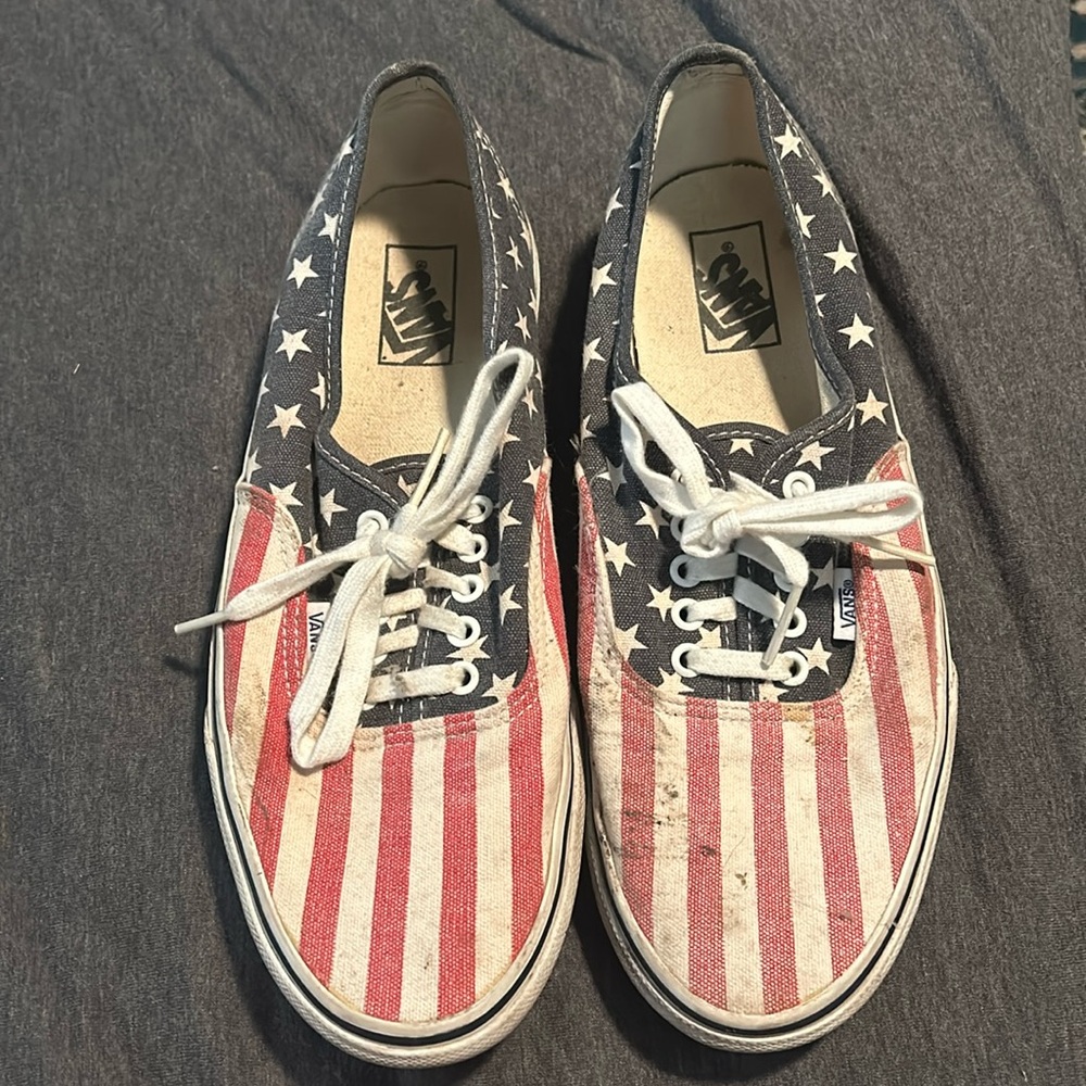 Vans Authentic (USA, 4th of July) Pattern Sz 10.5